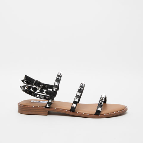 WOMEN'S BLACK SANDAL WITH STUDS