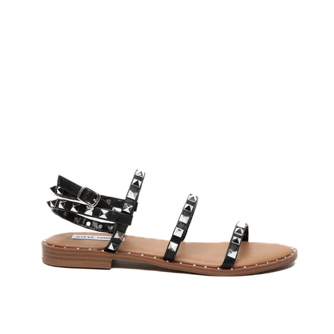 WOMEN'S BLACK SANDAL WITH STUDS