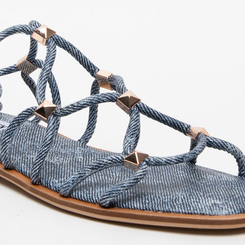 WOMEN'S BLUE SANDAL IN DENIM