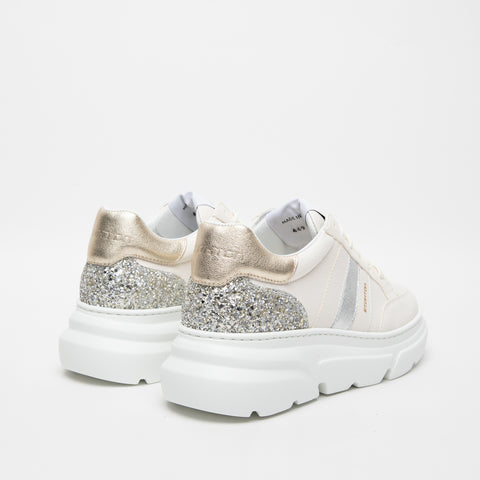 GIN 449 BEIGE SNEAKERS DONNA IN PELLE