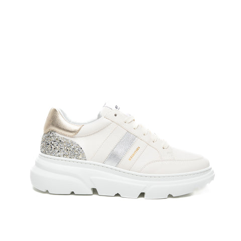 GIN 449 BEIGE SNEAKERS DONNA IN PELLE