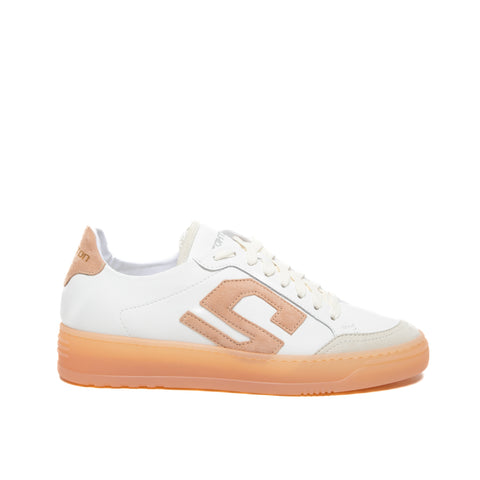 S-ONE PEACH BIANCO SNEAKERS DONNA IN PELLE