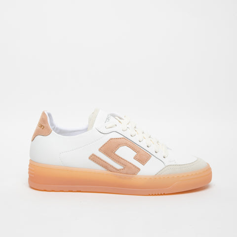 S-ONE PEACH BIANCO SNEAKERS DONNA IN PELLE