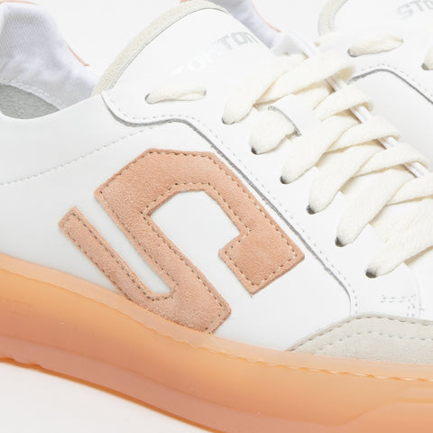 S-ONE PEACH BIANCO SNEAKERS DONNA IN PELLE