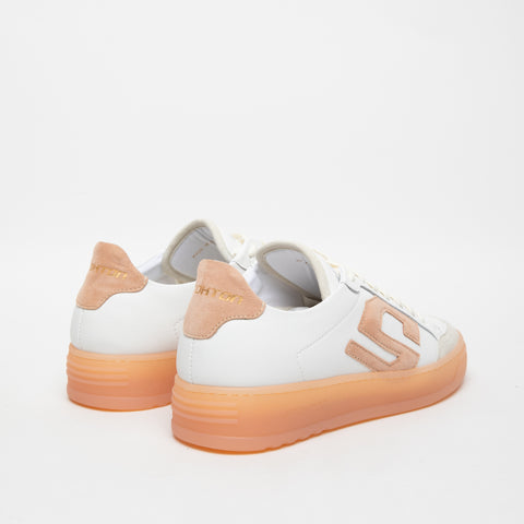 S-ONE PEACH BIANCO SNEAKERS DONNA IN PELLE