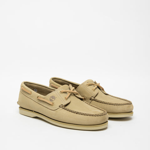 CLASSIC BOAT BEIGE MEN'S LEATHER MOCCASIN