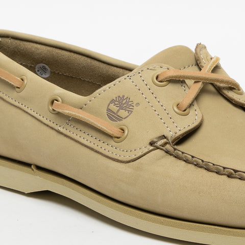 CLASSIC BOAT BEIGE MEN'S LEATHER MOCCASIN