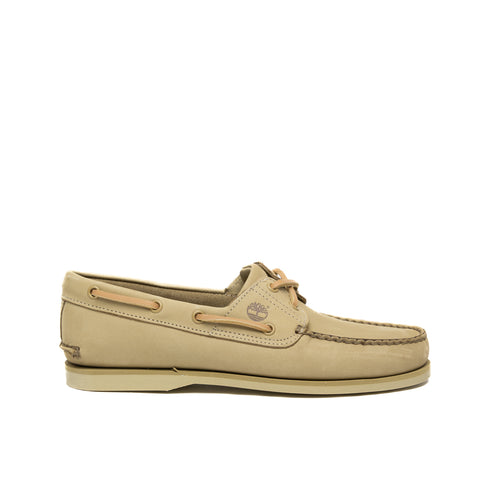 CLASSIC BOAT BEIGE MEN'S LEATHER MOCCASIN