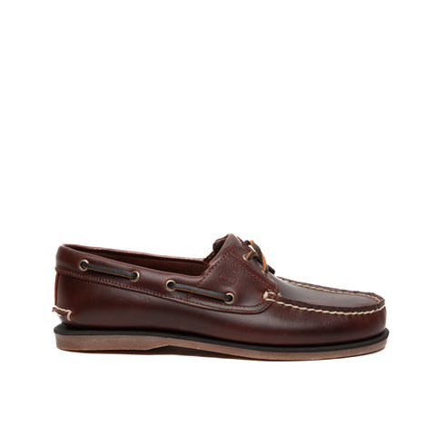 CLASSIC BOAT BROWN MEN'S LEATHER MOCCASIN