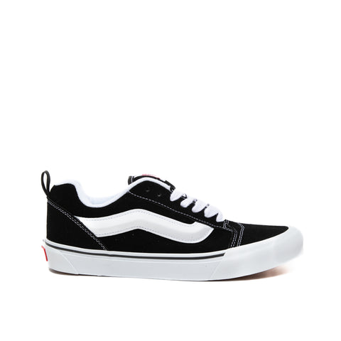 KNU SKOOL BLACK/TRUE WHITE UNISEX LEATHER SNEAKERS