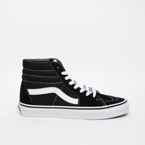 SK8-HI BLACK/WHITE UNISEX SNEAKERS IN LEATHER AND FABRIC