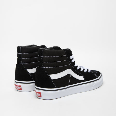 SK8-HI BLACK/WHITE UNISEX SNEAKERS IN LEATHER AND FABRIC