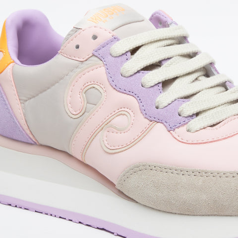 MASTER ROSA SNEAKERS DONNA IN PELLE E NYLON