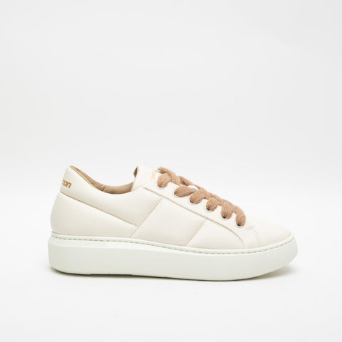210-D CREAM SNEAKERS DONNA IN PELLE
