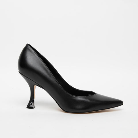 DECOLLETE NERO DONNA IN PELLE