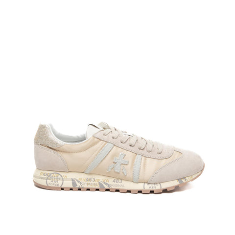 LUCYD BEIGE 7023 SNEAKERS DONNA IN PELLE