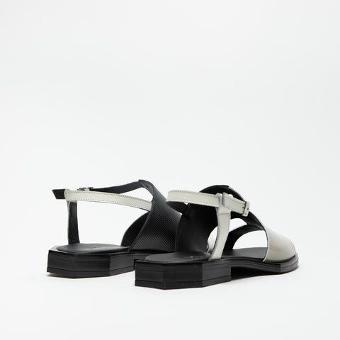 SC09 NERO SANDALO DONNA IN PELLE