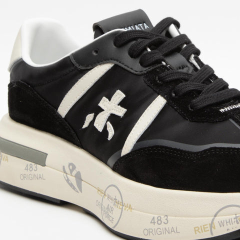 CASSIE BLACK 6471 SNEAKERS DONNA IN PELLE