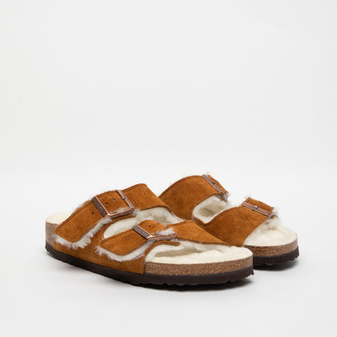 ARIZONA SHEARLING MINK CIABATTA DONNA IN PELLE