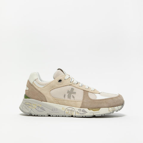MASE BEIGE SNEAKERS UOMO IN PELLE