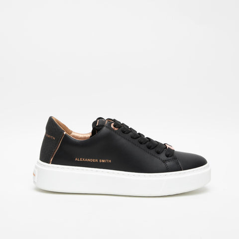 LONDON BLACK SNEAKERS DONNA IN PELLE