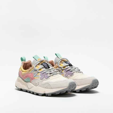 YAMANO 3 ROSE SNEAKERS DONNA IN PELLE