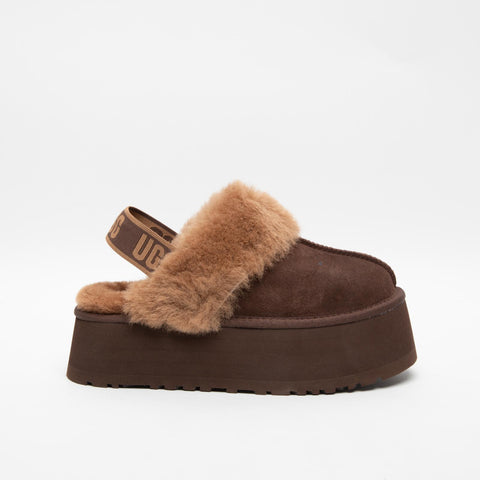 FUNKETTE BURNT CEDAR SABOT DONNA IN PELLE