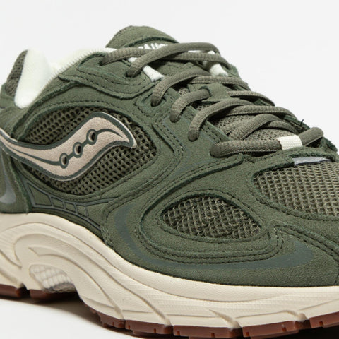 GRID JAZZ 9 OLIVE SNEAKERS UNISEX IN PELLE