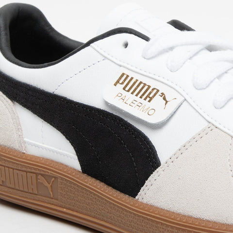 PALERMO LTH BIANCO/NERO SNEAKERS UNISEX IN PELLE