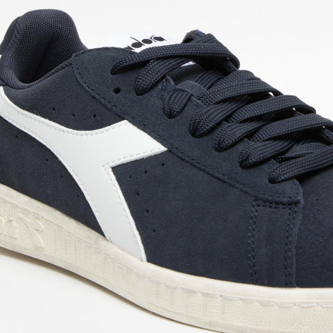 GAME L LOW BLUE DENIM SNEKAERS UOMO IN PELLE