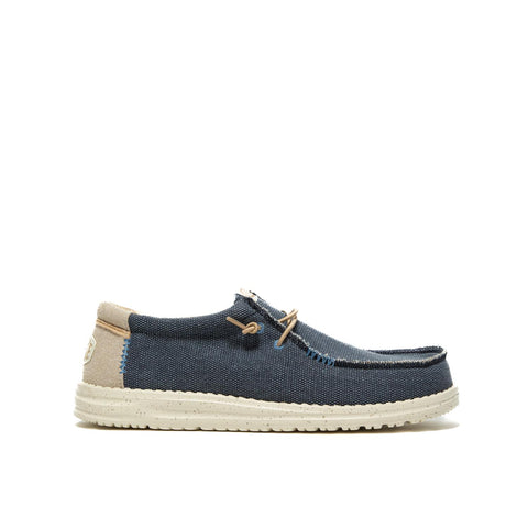 WALLY COASTLINE JUTE NAVY SNEAKERS UOMO IN TESSUTO