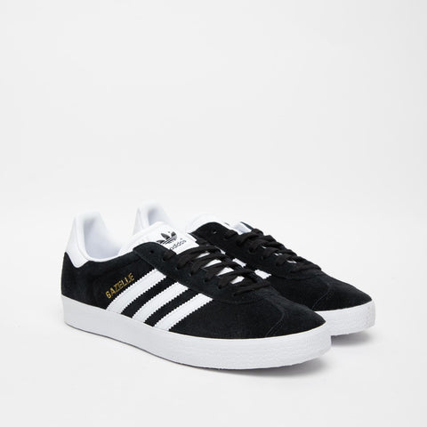 GAZELLE NERO/BIANCO SNEAKERS UNISEX IN PELLE