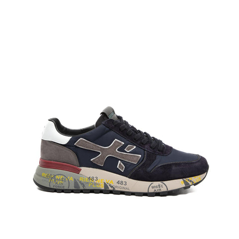 MICK BLU GREY 6421 SNEAKERS UOMO IN PELLE