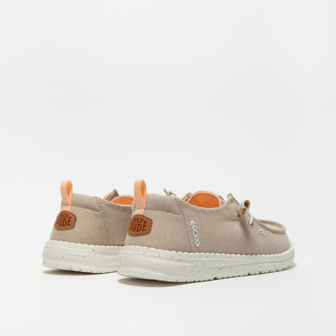WENDY CHAMBRAY TAN SNEAKERS DONNA IN TESSUTO