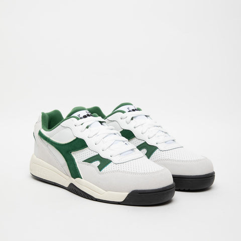 WINNER SL BIANCO/VERDE SNEAKERS UOMO IN PELLE E SIMILPELLE