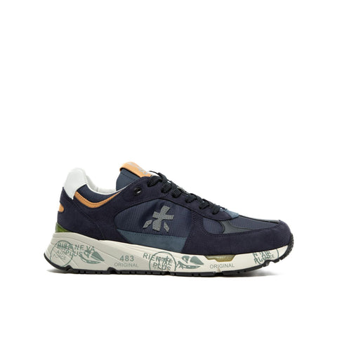 MASE BLU SNEAKERS UOMO IN PELLE