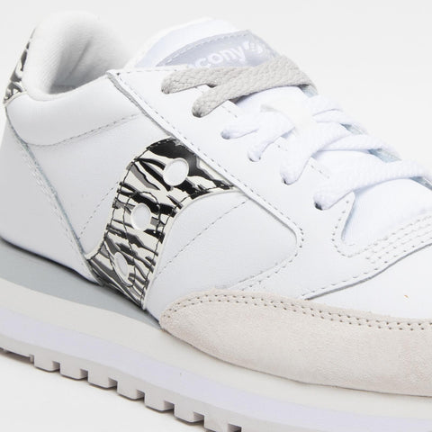 JAZZ TRIPLE WHITE ZEBRA SNEAKERS DONNA IN PELLE