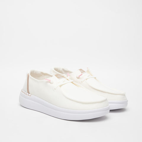 WENDY RISE SPARK WHITE MOCASSINO DONNA IN TESSUTO