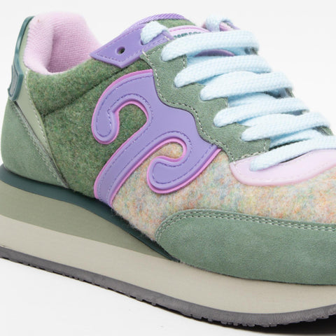 MASTER WOOL MW02 SNEAKERS DONNA IN PELLE  E TESSUTO