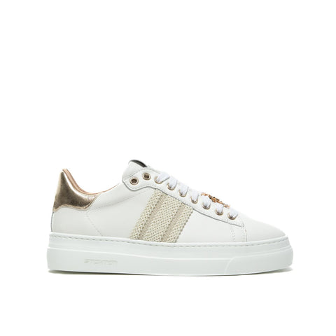 VITELLO BIANCO ELA SPIGA SNEAKERS DONNA IN PELLE