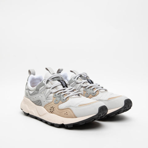 YAMANO 3 LIGHT GREY SNEAKERS UOMO IN PELLE