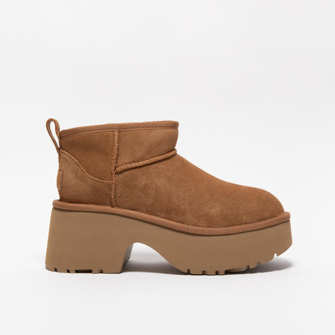 CLASSIC ULTRA MINI NEW HEIGHTS CHESTNUT STIVALETTO DONNA IN PELLE