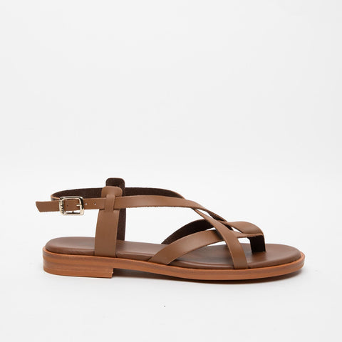 86P2 CUOIO SANDALO INFRADITO DONNA IN PELLE