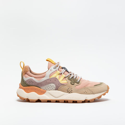 YAMANO 3 LIGHT BROWN ROSE SNEAKERS DONNA IN PELLE