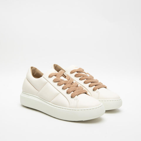 210-D CREAM SNEAKERS DONNA IN PELLE