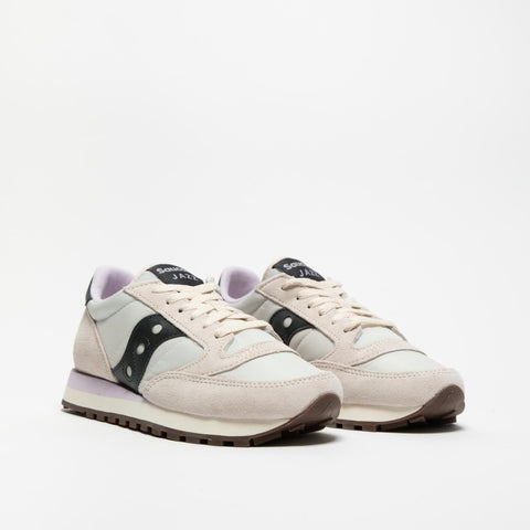 JAZZ ORIGINAL CREAM BLACK SNEAKERS DONNA IN PELLE