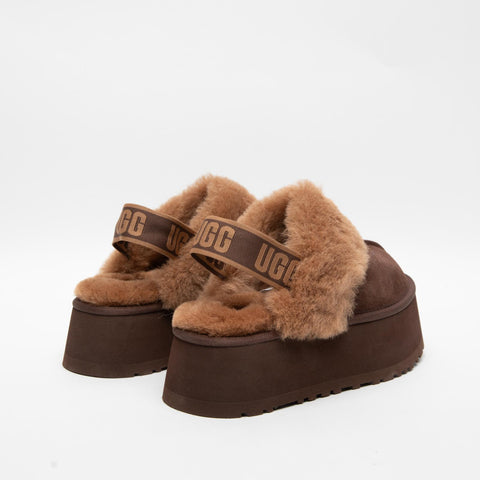 FUNKETTE BURNT CEDAR SABOT DONNA IN PELLE