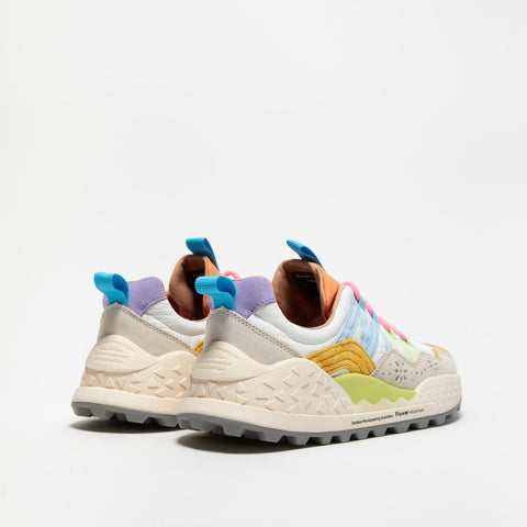WASHI BEIGE WHITE SNEAKERS DONNA IN PELLE