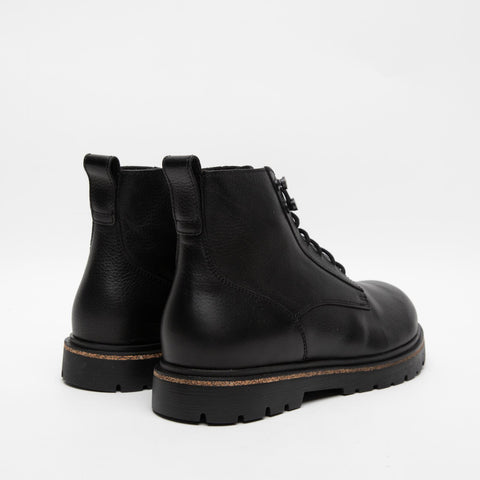 HIGHWOOD LACE MID BLACK STIVALETTO IN PELLE