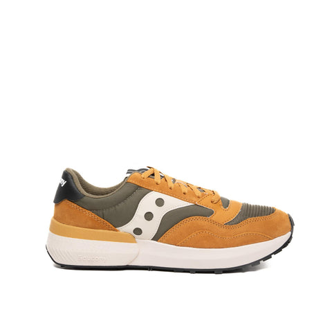 JAZZ NXT OLIVE TAN SNEAKERS UOMO IN PELLE